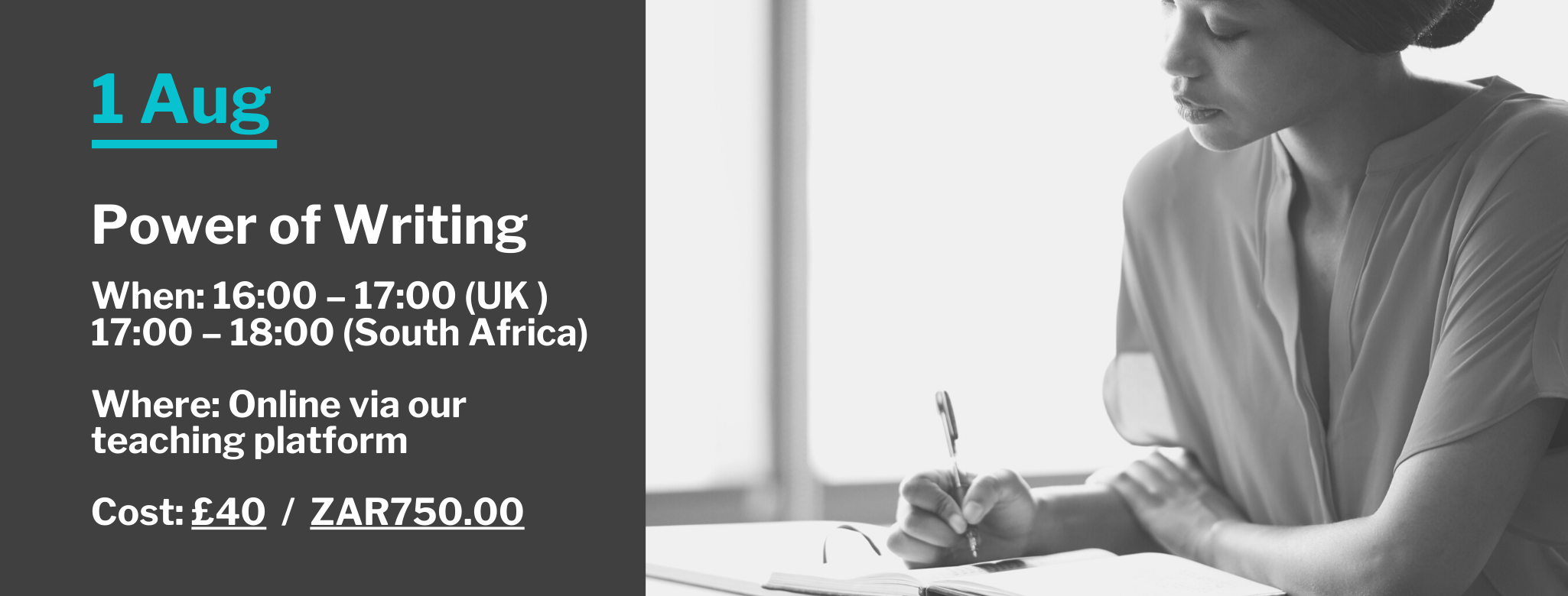 online creative writing course workshop for beginners easy august
